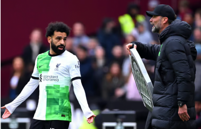 Mohamed Salah warns ‘there’s going to be fire if I speak’ after Jurgen Klopp touchline clash